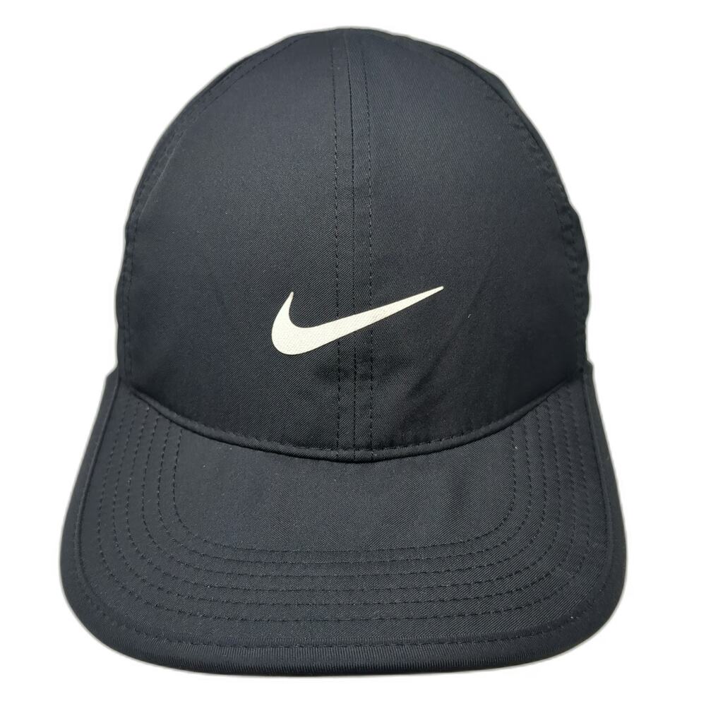 Nike Baseball Cap Black L Dri-FIT Adjustable Swoosh Performance Lightweight Hat